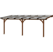 Terrassenüberdachung SKAN HOLZ Rimini 648x300 cm nußbaum