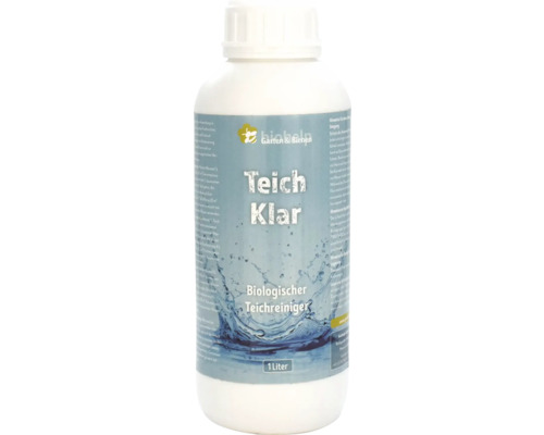 Teichpflege biohelp Teich Klar - biologischer Teichreiniger, Mikroorganismen zur Teichpflege Biohelp Teichklar, biologischer Teichreiniger, 1 Liter Flasche