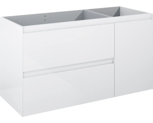 Jungborn Waschtischunterschrank DECEM BxHxT 1200 x 635 x 458 mm links Frontfarbe weiß hochglanz Jungborn Waschtischunterschrank DECEM BxHxT 1200 x 635 x 458 mm links Frontfarbe weiß hochglanz