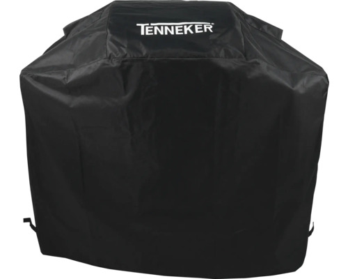 Schwarze Grillabdeckung mit Tenneker Logo