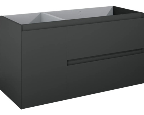 Jungborn Waschtischunterschrank DECEM BxHxT 1200 x 635 x 458 mm rechts Frontfarbe anthrazit matt