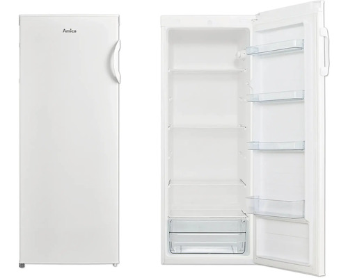 Kühlschrank Amica VKS 354 130 W BxHxT 55 x 142 x 55 cm Amica Kühlschrank, Tür geschlossen und geöffnet