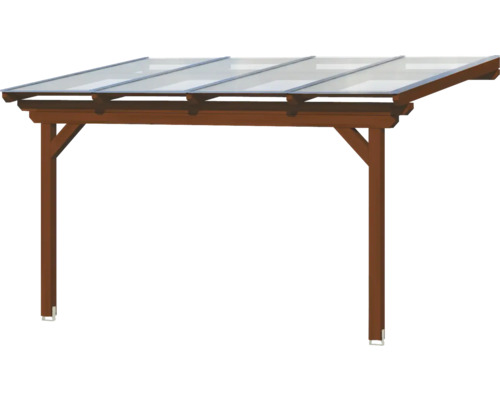 Holzcarport mit Glasdach