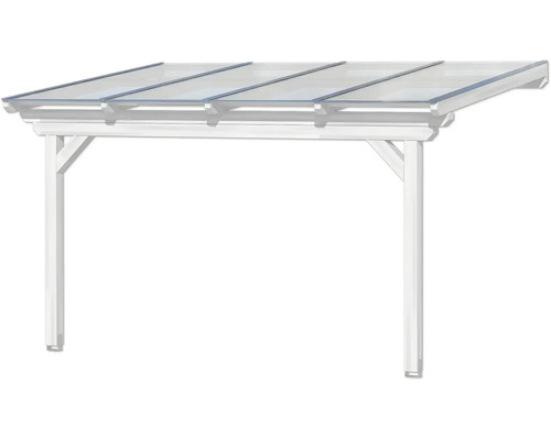 Freistehendes Carport mit durchsichtigem Dach