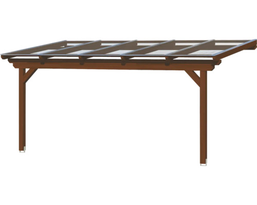 Holzcarport mit transparentem Dach