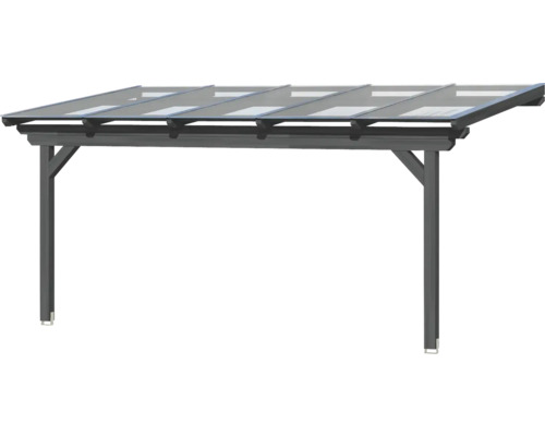 Carport mit durchsichtigem Dach