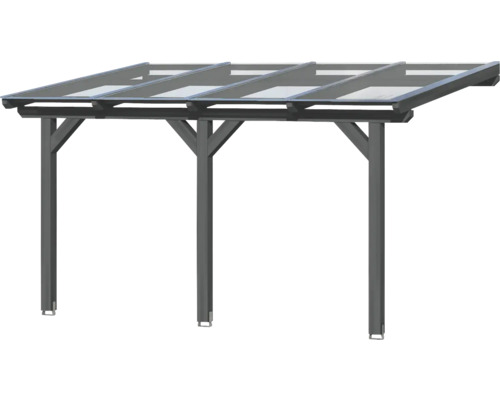 Carport mit transparentem Dach