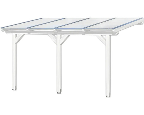 Freistehendes Carport mit lichtdurchlässigem Dach