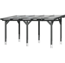 Terrassenüberdachung SKAN HOLZ Siena 541x300 cm schiefergrau