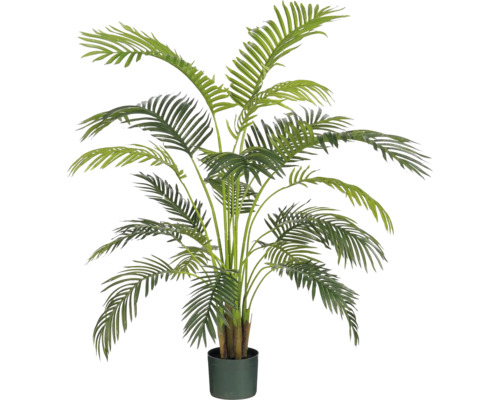 Kunstpflanze Outdoor Palme Mica Kunststoff 134 x 50 cm grün UV-beständig, wasserfest Künstliche Areca-Palme im Topf
