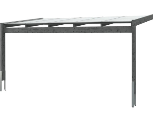 Holz Carport mit transparentem Dach