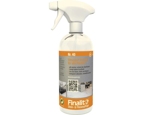Citrusduft Reiniger Finalit für alle Flächen 0,5 Liter Finalit Nummer 40 Citrusduft Reiniger für alle Flächen in einer Sprühflasche