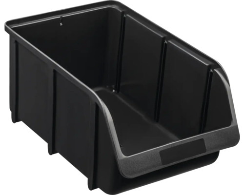 Sichtbox Hünersdorff Gr. 4 Kunststoff schwarz Kunststoff Stapelbox zur Lagerung