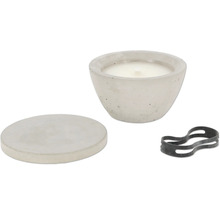 Gartenkerze Esschert’s Garden S Ø 12,8 cm H 8,2 cm Beton rund Warmweiß