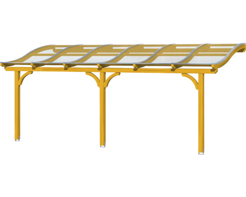 Holzcarport mit transparenter Überdachung