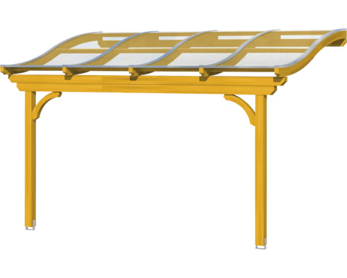 Holz Pergola mit transparentem Dach