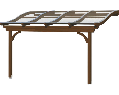 Holzcarport mit Polycarbonatdach