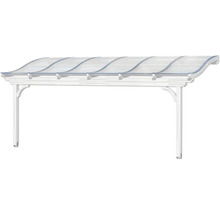 Terrassenüberdachung SKAN HOLZ Verona 648x289 cm weiß