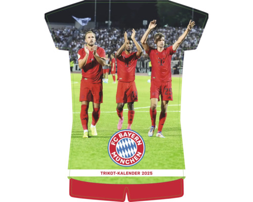 Wandkalender FC Bayern Trikotkalender 2025 34,1x42 cm