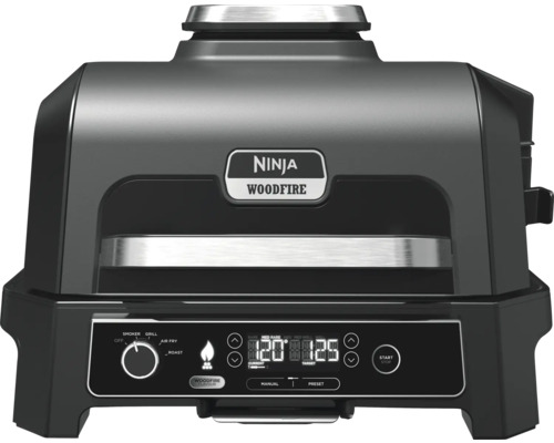 Ninja Woodfire Pro XL Outdoor Grill & Smoker, 4 Kochfunktionen, 1,7 kW inkl. Abdeckung und Grillbürste