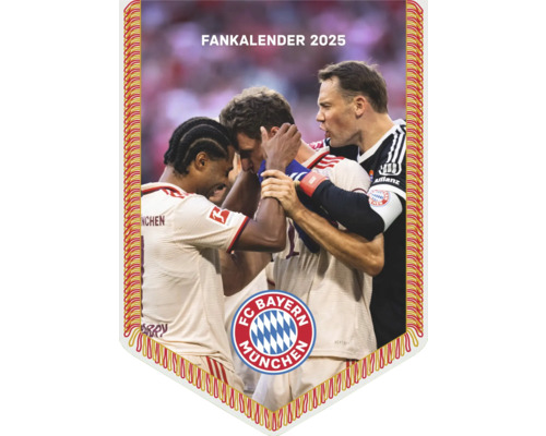 Wandkalender FC Bayern Banner 2025 21x29,7 cm