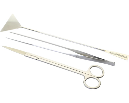 Aquascaping Werkzeugset mit Schere, Pinzette und Bodengrundglätter