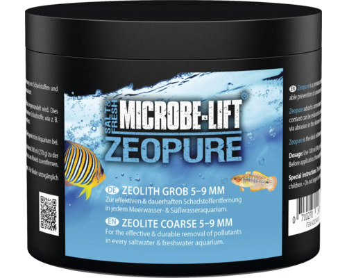 Filtersubstrat MICROBE-LIFT Zeopure Zeolith Grob 5 - 9 mm zur effektiven und dauerhaften Schadstoffentfernung für Süß- und Meerwasser 425 g