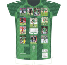 Wandkalender Werder Bremen Trikotkalender 2025 34,1x42 cm