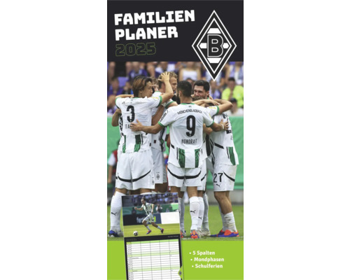 Familienplaner Mönchengladbach 5 Spalten 2025 22x45 cm