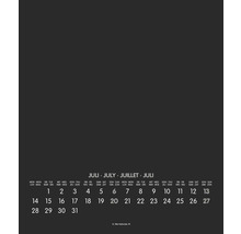 Bastelkalender DIY zum selbstgestalten weiß 2025 21x24 cm