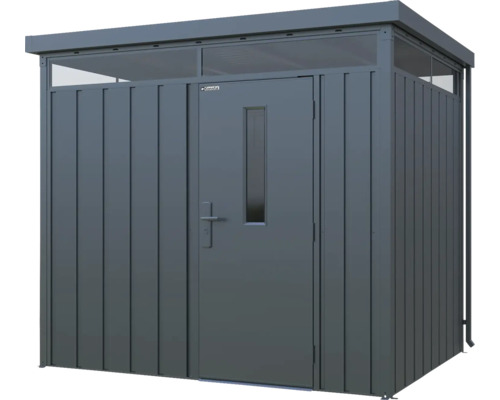 Metall Gerätehaus mit Tür und Oberlicht