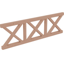 Holzbinder mit Kreuzstreben für den Dachbau