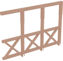 Seitenwand Andreaskreuz SKAN HOLZ 305 x 209 cm, Douglasie, natur