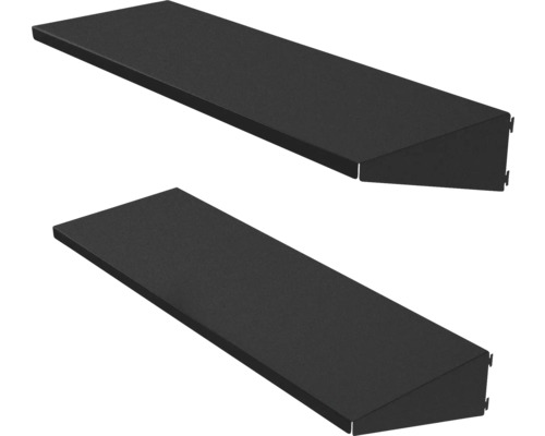 Zwei Wandregale aus Metall