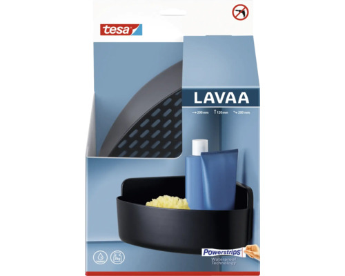 Tesa Lavaa Duschregal zur Wandmontage, kein Bohren erforderlich
