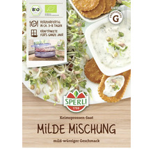 Sperli Milde Mischung Keimsprossen Saatgutpackung mit Sprossen und Dips