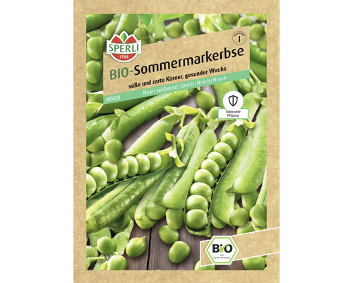 Bio Sommermarkerbse Vitara Sperli Samenfestes Saatgut Gemüsesamen Sperli Bio Sommermarkt Erbse Saatgutpackung