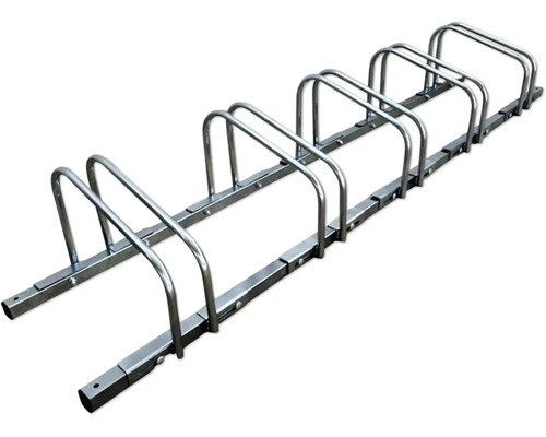 Fahrradständer Schulte für 5 Räder mit Reifenbreite bis 7,5 cm feuerverzinkt Fahrradständer für mehrere Fahrräder aus Metall