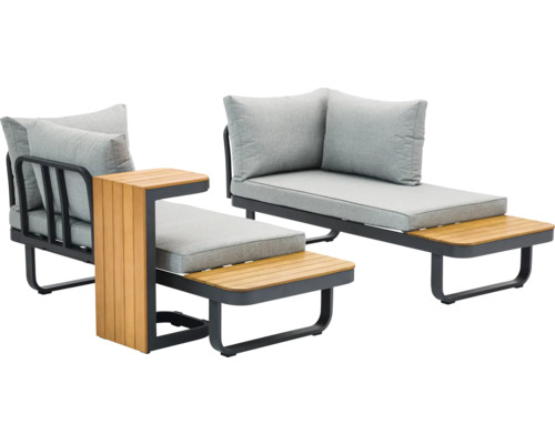 Gartenmöbelset mit Lounge und Beistelltisch