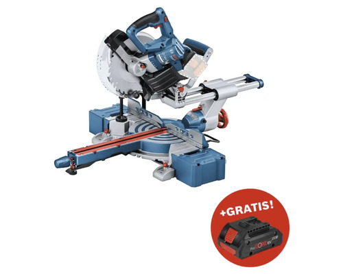 Akku-Kapp- und Gehrungssäge Paneelsäge BITURBO Bosch Professional GCM 18V-216D inkl. 1 x Kreissägeblatt + GRATIS Zugabeartikel 18V Akku ProCORE18V (4,0Ah)