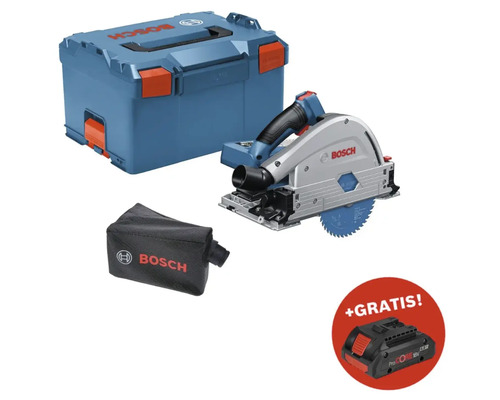 Akku-Tauchsäge Bosch Professional Connectivity BITURBO GKT 18V-52 GC, inkl. L-BOXX + GRATIS Zugabeartikel 18V Akku ProCORE18V (4,0Ah)