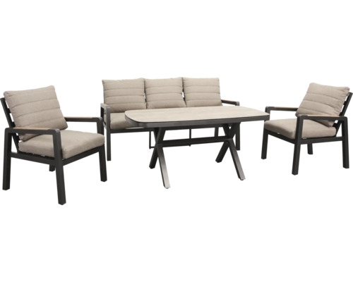 Gartenmöbelset mit Tisch, Sofa und Stühlen für den Außenbereich
