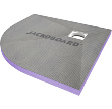 JACKOBOARD® Aqua befließbares Duschelement Viertelkreis 900 mm x 900 mm x 40 mm