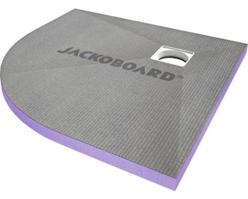 JACKOBOARD® Aqua befließbares Duschelement Viertelkreis 900 mm x 900 mm x 40 mm