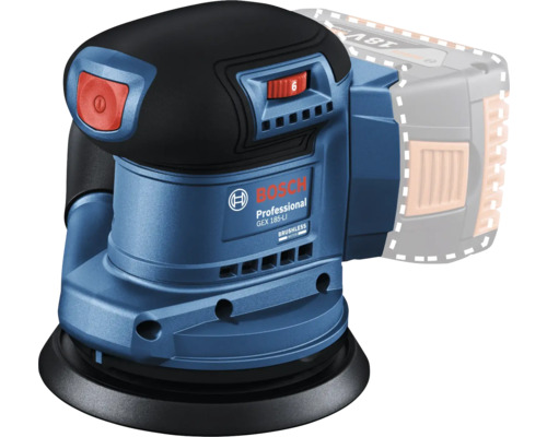 Akku-Exzenterschleifer Bosch Professional GEX 185-LI, ohne Akku und Ladegerät Bosch Exzenterschleifer GEX 185-LI Akku-Schleifgerät