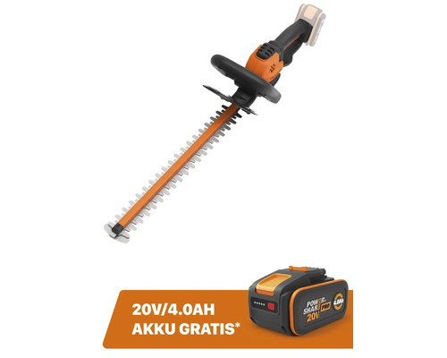 Akku-Heckenschere WORX WG261E.9 + GRATIS Zugabeartikel 20V Akku WA3644 (4,0Ah)