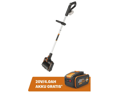 Akku- 4-in-1- Oberflächenbürste WORX 20V WG441E.9 + GRATIS Zugabeartikel 20V Akku WA3644 (4,0Ah)