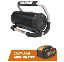 Worx Baustellenradio mit Bluetooth und kostenlosem Akku