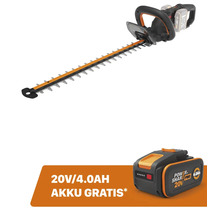 Akkubetriebene Heckenschere mit 20 Volt Akku
