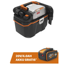 Worx Nitro Akku-Sauger mit einem 20 Volt 4.0 Amperestunden Akku